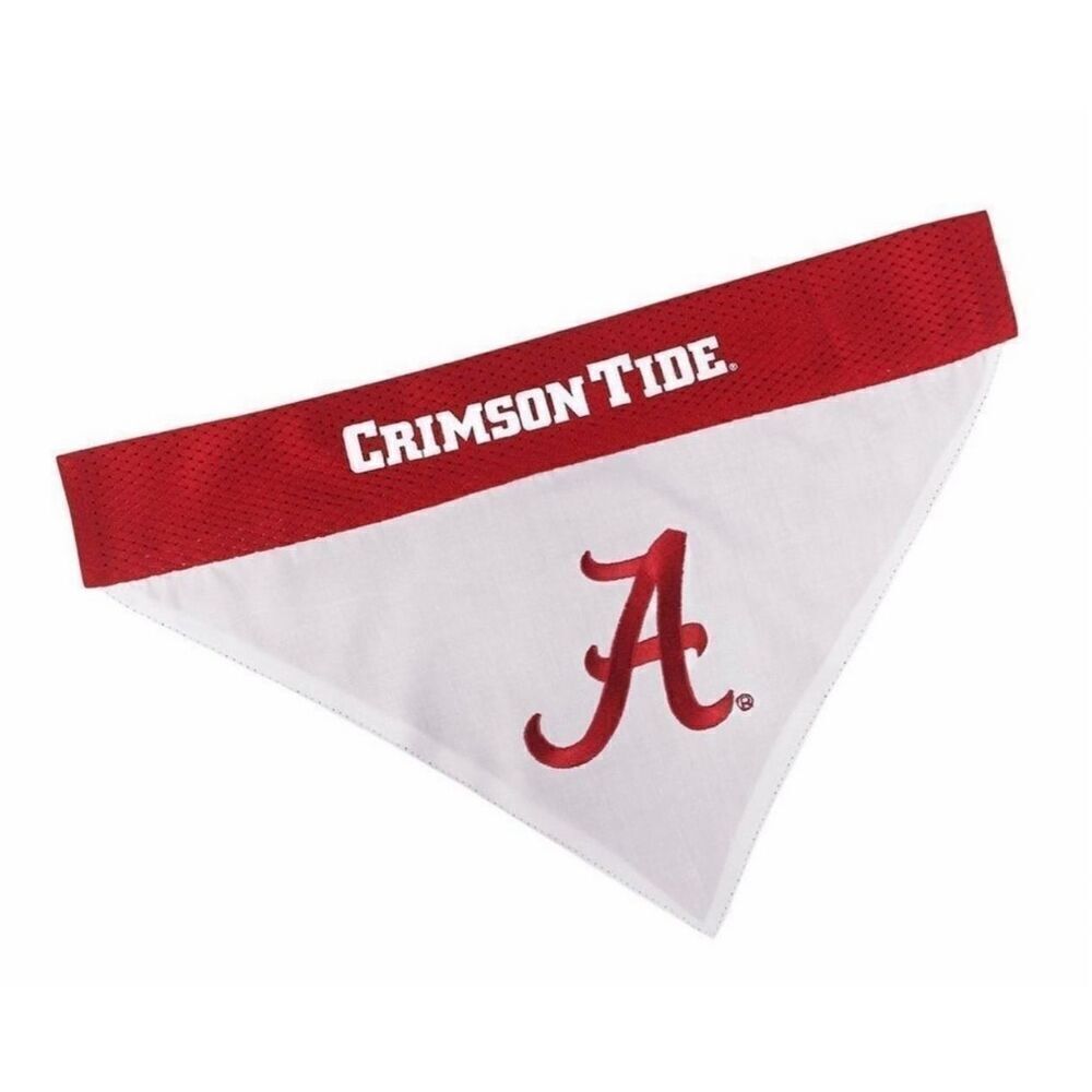 New in Pack Collegiate Alabama Crimson Tide Reversible Pet Dog Cat Dog Bandana